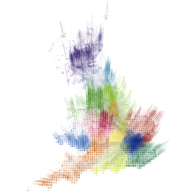Redrawing the map of Great Britain from a network of human interactions.